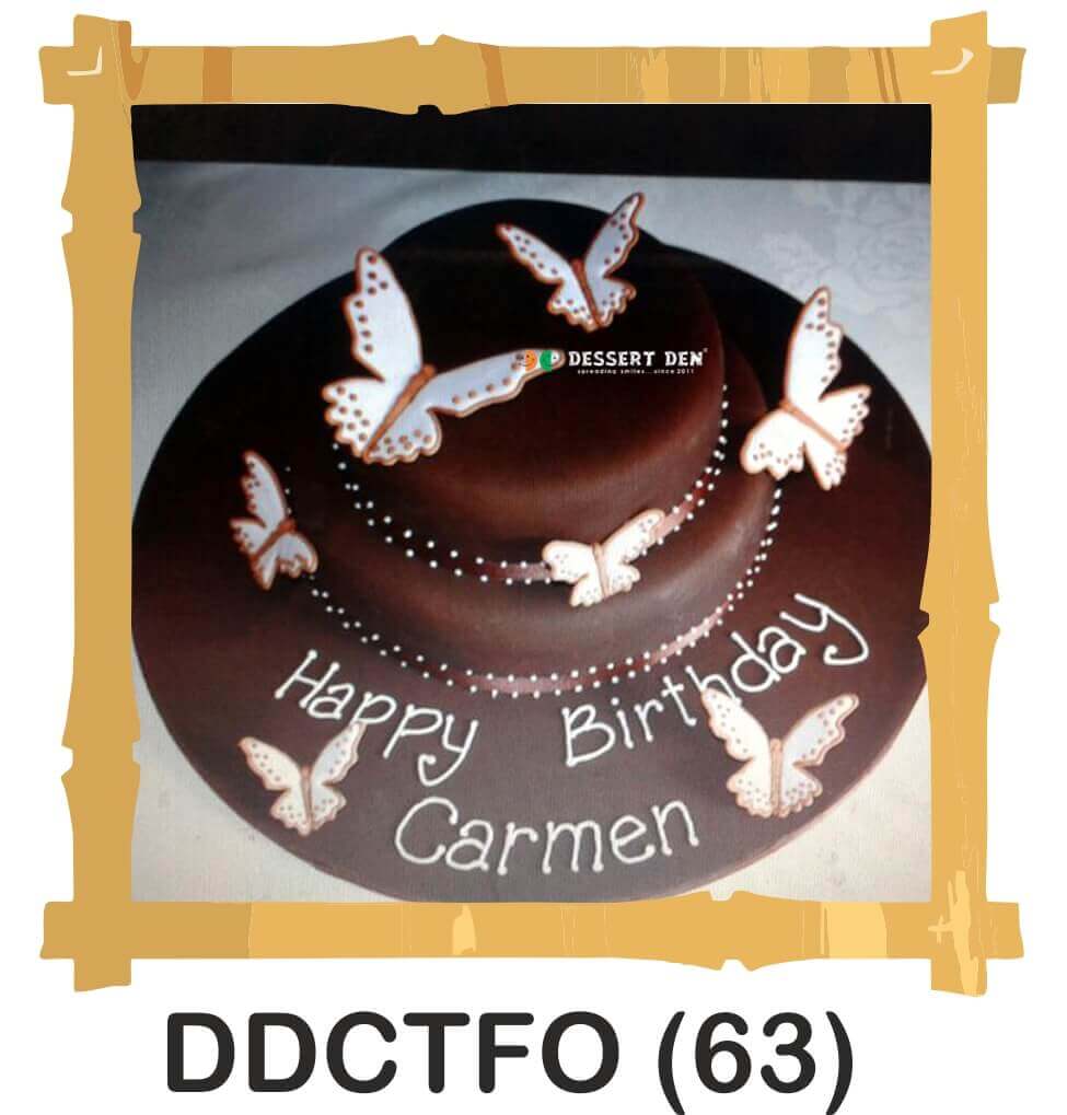 Fondant & Small Bubble Gum Butterfly